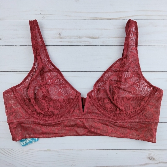 Free People Underwire Bra M Tameeka Berry Lace 842 - Picture 2 of 5